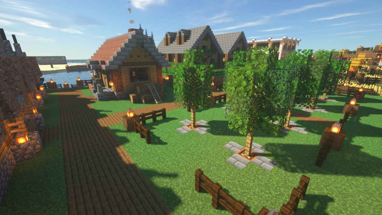 木こりの家 木を表現するのに柵が使いやすかった マインクラフト Minecraft くちばしブログ